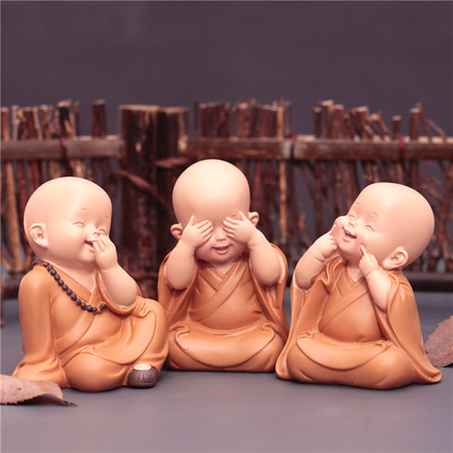 Cute Zen Monk Figurines| Zen Ara Grove