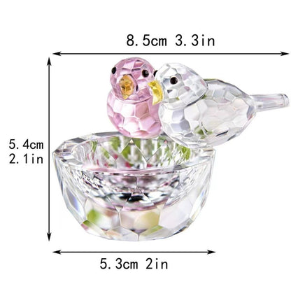 Crystal Glass Birds Returning Home Figurine – Wherever You Are Is Home | Zen Ara Grove