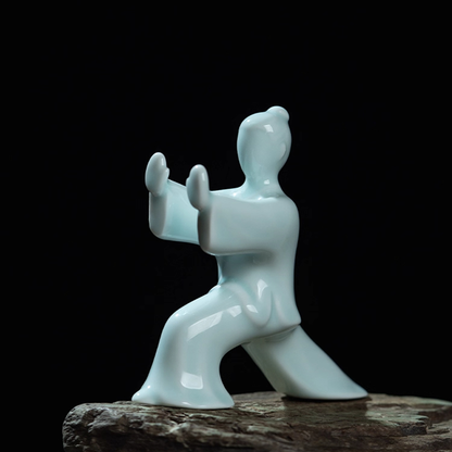 Ceramic Tai Chi Kung Fu Sculpture – The Art of Yin and Yang | Zen Ara Grove