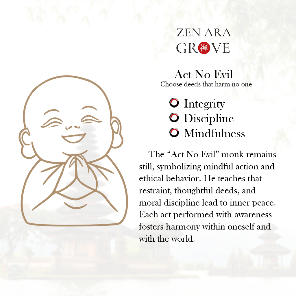 Limited Time Offer · Hand-Carved Tagua Nut "The Four Little Zen Monks" Figurines | Zen Ara Grove