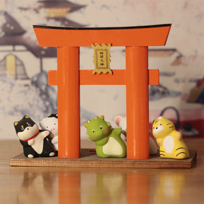 Cute Ceramic Animal Figurines – Symbol of Friendship & Joy | Zen Ara Grove
