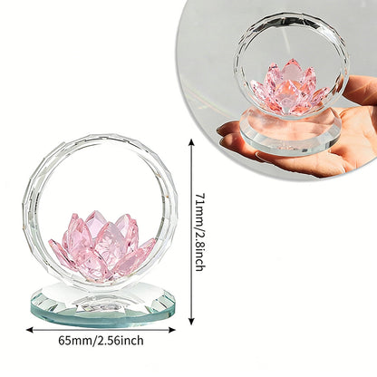 Multicolor Glass Lotus Ornament – Blooming with Light and Serenity | Zen Ara Grove