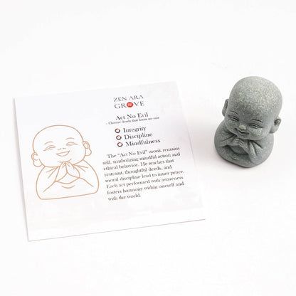 Green Sandstone"The Meaning Behind the Pose of the Monks"— Meaning Card Set | Zen Ara Grove