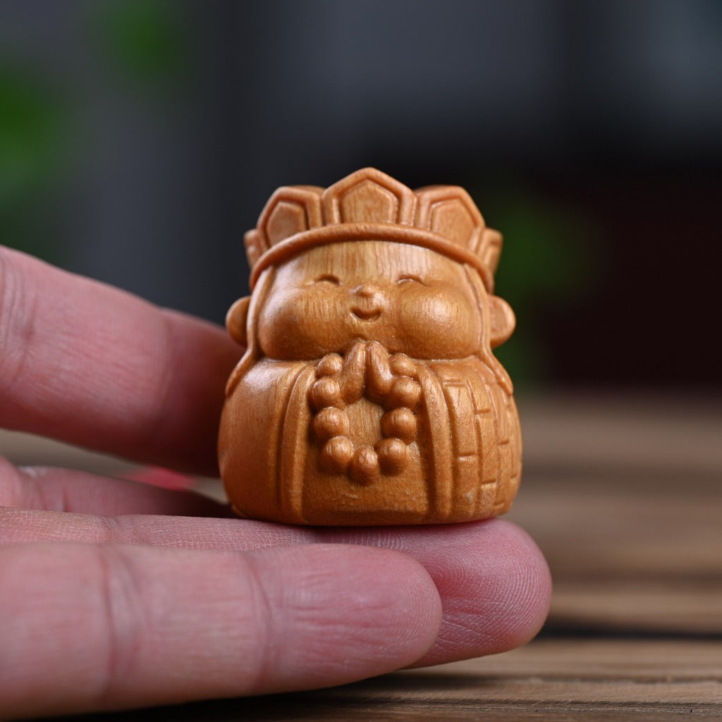 Monkey King Sun Wukong & Three Companions Cypress Wood Figurines | Zen Ara Grove