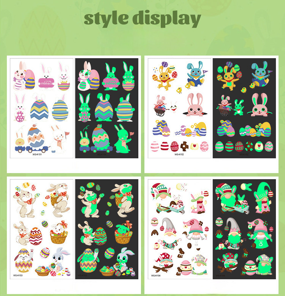 Glow‑in‑the‑Dark Easter Tattoo Stickers – Fun & Creativity | Zen Ara Grove