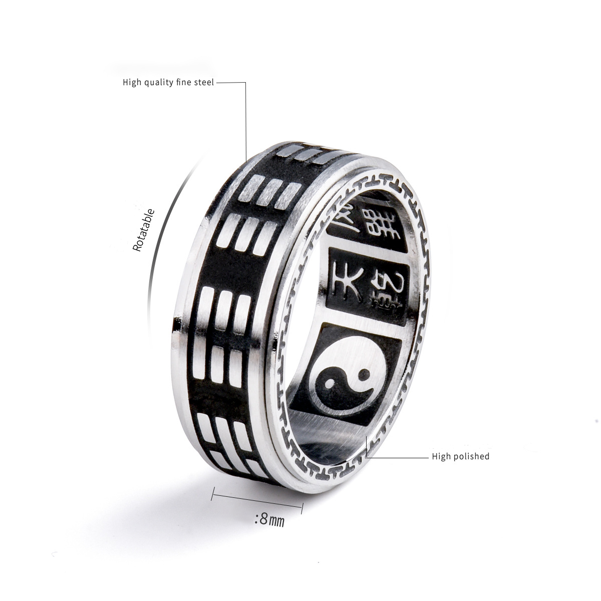 Rotatable Yin-Yang Ring – Mindful Energy Flow  | Zen Ara Grove