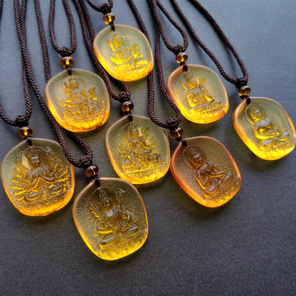 Waterdrop Liuli Buddha Pendant – Symbol of Peace and Blessings | Zen Ara Grove