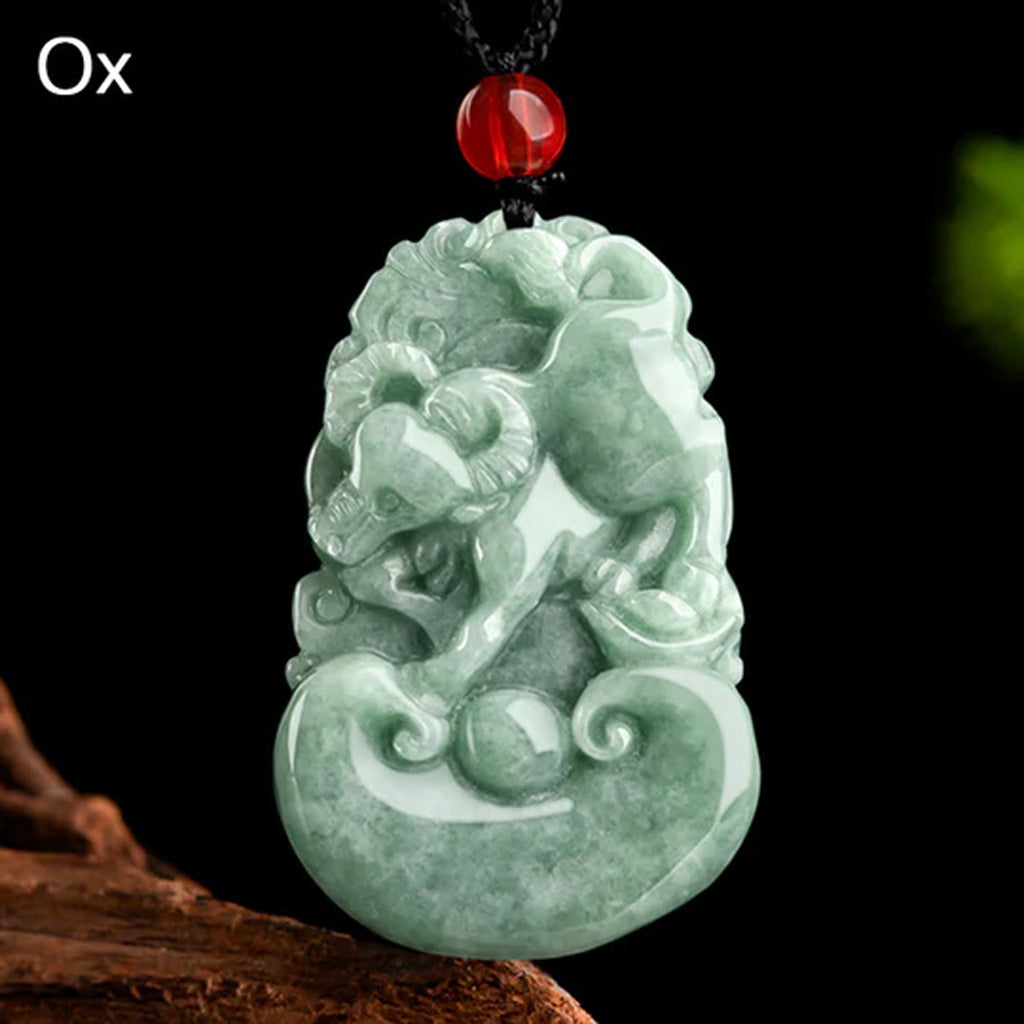 Chinese Zodiac Jade Pendant – Eternal Blessing & Protection | Zen Ara Grove
