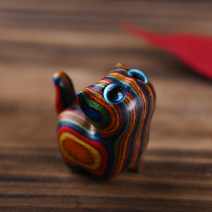 Rainbow Eucalyptus Cute Cat Animals Calm Decoration | Zen Ara Grove