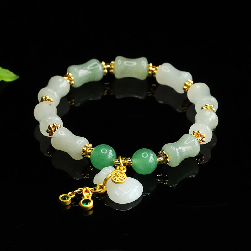 TODAY ONLY! Breath-Aligned Bamboo Jade Cuffs: Xinjiang Stone Serenity