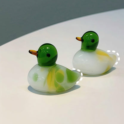 Peaceful Glass Duck Figurine – Bringing Calm Energy and Joy to Your Space | Zen Ara Grove