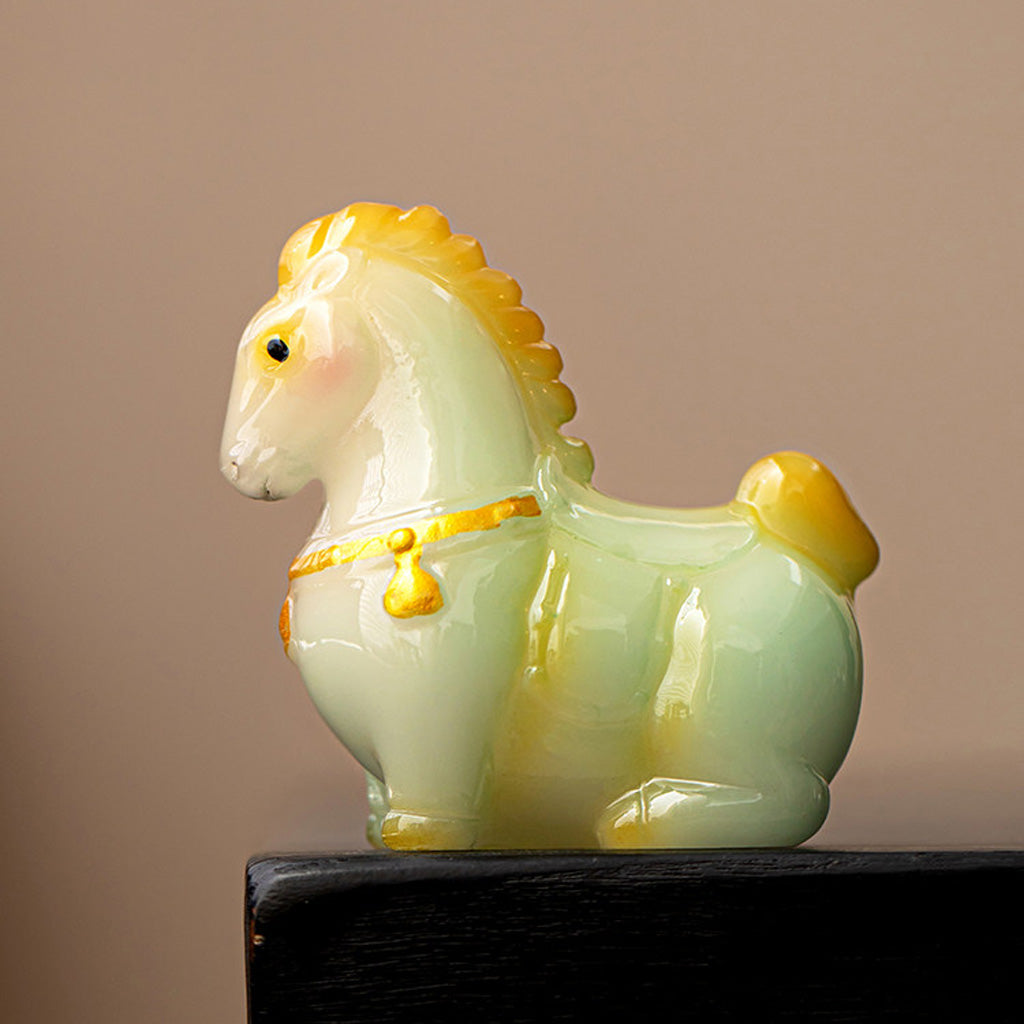 Color‑Changing Horse Figurine – Handcrafted Art with Thermochromic Magic | Zen Ara Grove