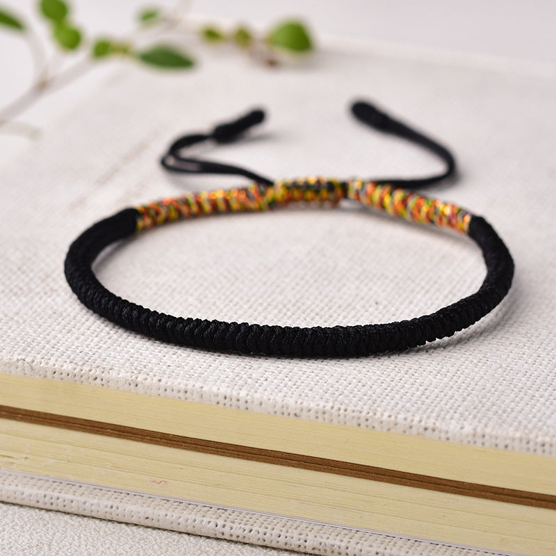 Handmade Multi-Color Diamond Knot Rope Bracelet – Colors Carrying Good Fortune | Zen Ara Grove