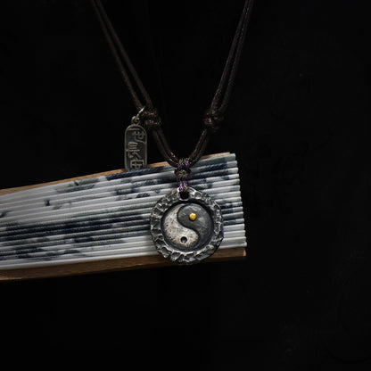 999 Silver Handcrafted Yin-Yang Necklace – Harmony & Blessing | Zen Ara Grove