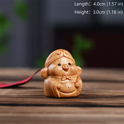 Monkey King Sun Wukong & Three Companions Cypress Wood Figurines | Zen Ara Grove