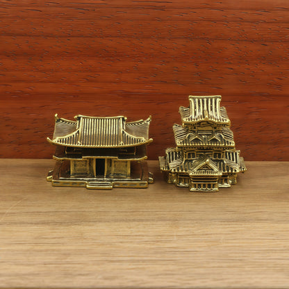 Limited Time Offer · Handcrafted Brass Miniature Pavilion Set – Symbol of Serenity and Wisdom | Zen Ara Grove