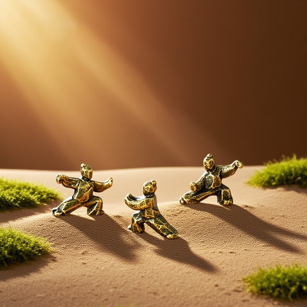 Tai Chi Miniature Figurine – Balance in Motion | Zen Ara Grove