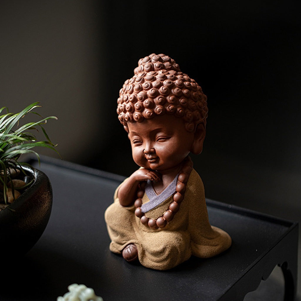 Ceramic "Four No Evils" Buddha Statue Set – Symbols of Mindfulness, Compassion, and Peace | Zen Ara Grove