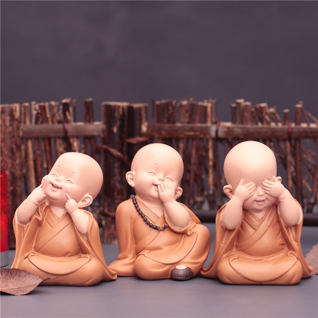 Cute Zen Monk Figurines| Zen Ara Grove