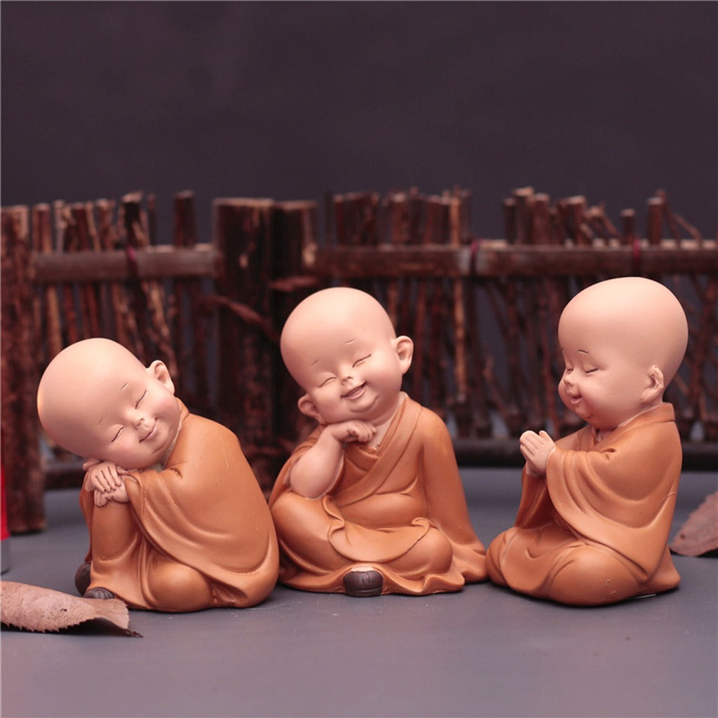 Cute Zen Monk Figurines| Zen Ara Grove