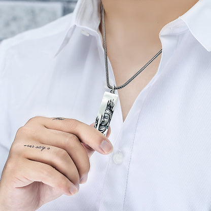 One-Side Buddha Amulet – Guardian Pendant of Inner Awakening | Zen Ara Grove