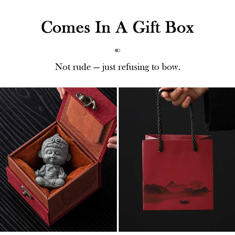 Middle Finger Wukong Figurine｜ Zen Ara Grove