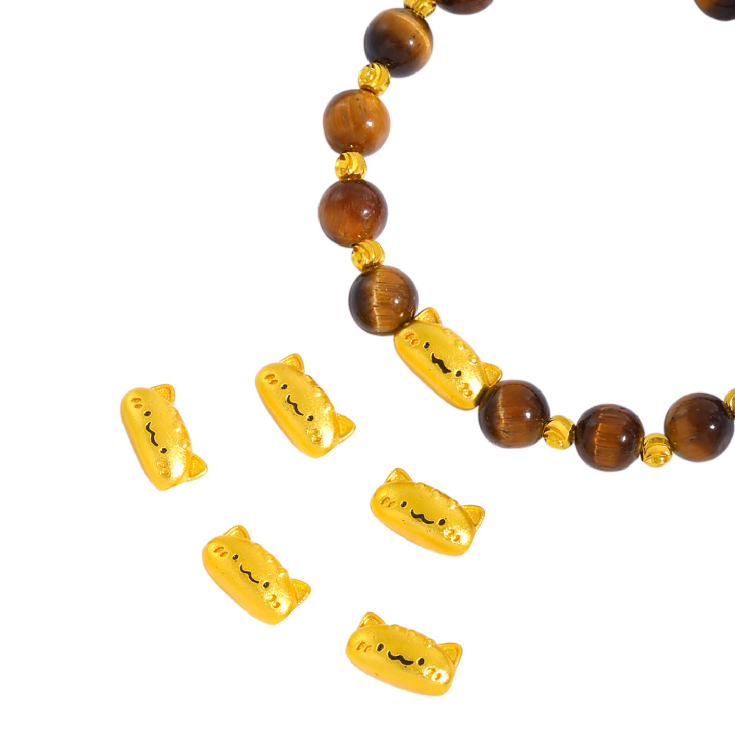 Guardian Kitty Bracelet – Empowering Design with Tiger Eye Energy | Zen Ara Grove