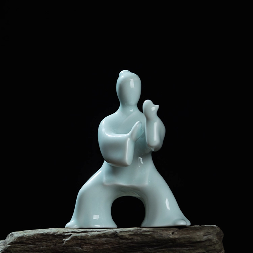 Ceramic Tai Chi Kung Fu Sculpture – The Art of Yin and Yang | Zen Ara Grove