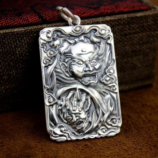 Retro Zhong Kui Talisman – Handcrafted Ancient Exorcism Charm | Zen Ara Grove