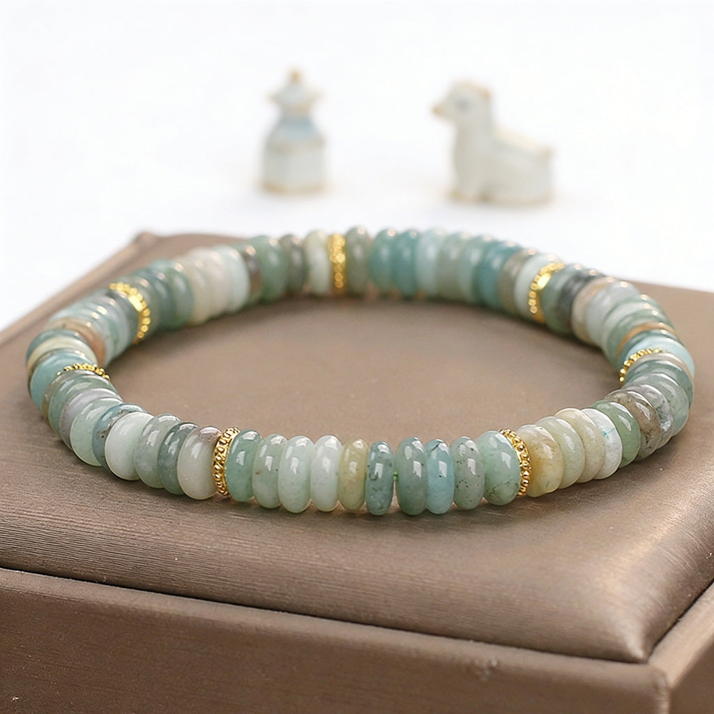 Natural Aventurine Abacus Bead Bracelet – A Symbol of Prosperity and Balance | Zen Ara Grove