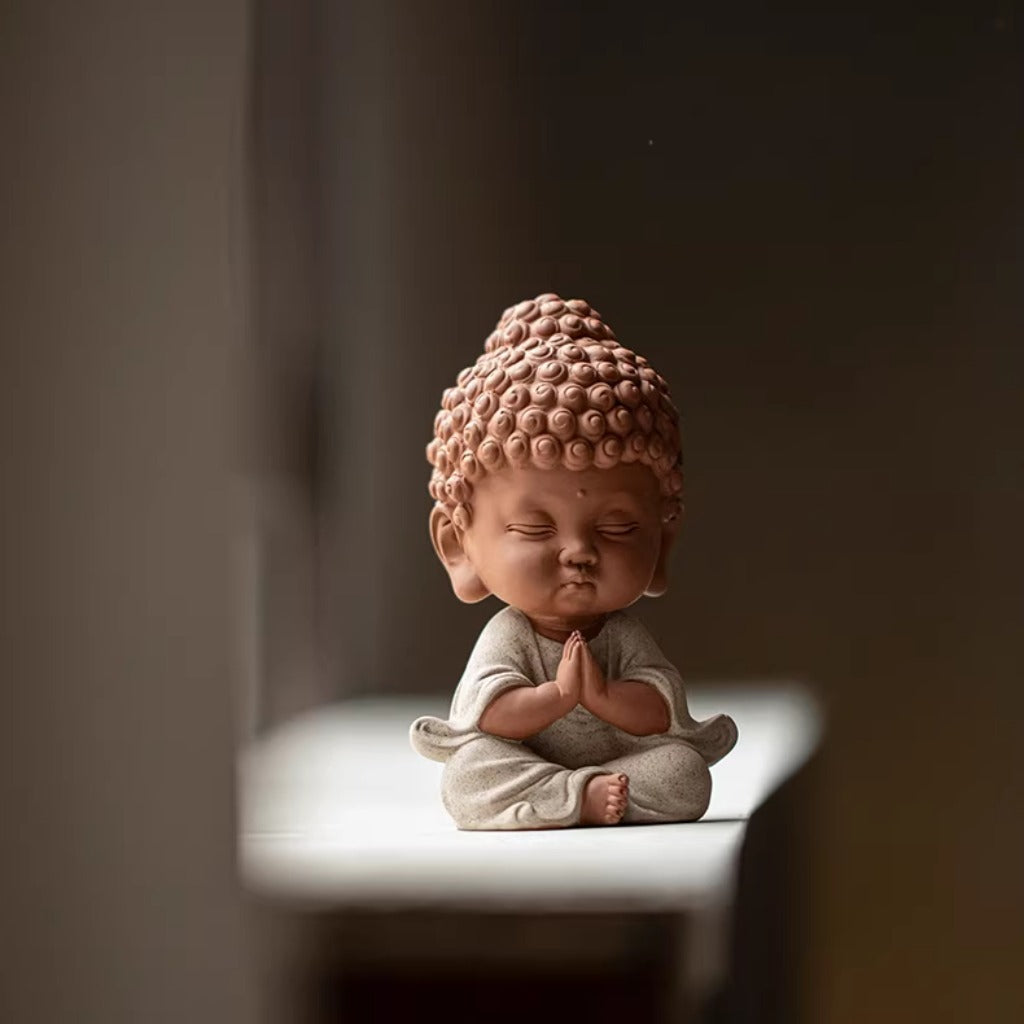 Handcrafted Porcelain Buddha Figurine – Serenity and Cultural Heritage | Zen Ara Grove