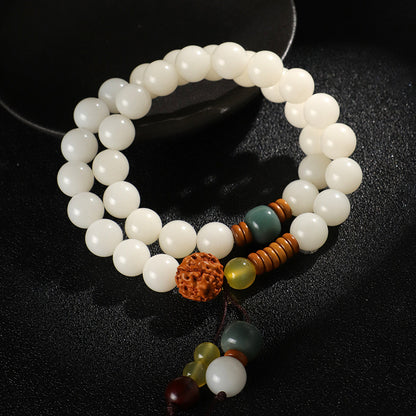 TODAY ONLY! Twin Snow-Circle Bodhi Mala