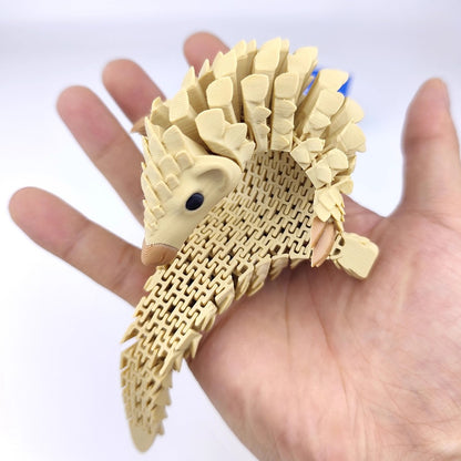 Fully Articulated Pangolin Fidget – Movable Scales, Calming Touch | Zen Ara Grove