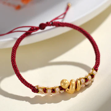Handmade 999 Sterling Silver Snake Year Red String Bracelet – Heart & Peach Blossom Luck | Zen Ara Grove