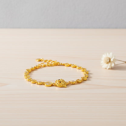 $9.99 LIMITED TIME OFFER Gold-Plated Pixiu Wealth Bracelet | Zen Ara Grove