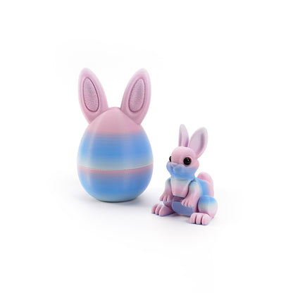 3D Printed Easter Bunny Egg Figurine – Symbol of Hope & Renewal | Zen Ara Grove