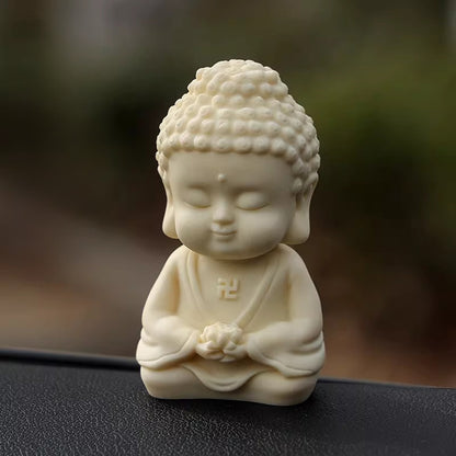 Tagua Nut Buddha Figurine – Hand‑Carved Symbol of Peace | Zen Ara Grove