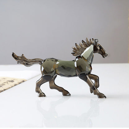 Galloping Crystal Glass Horse Figurine – A Symbol of Freedom and Power | Zen Ara Grove
