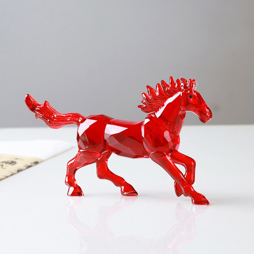 Galloping Crystal Glass Horse Figurine – A Symbol of Freedom and Power | Zen Ara Grove