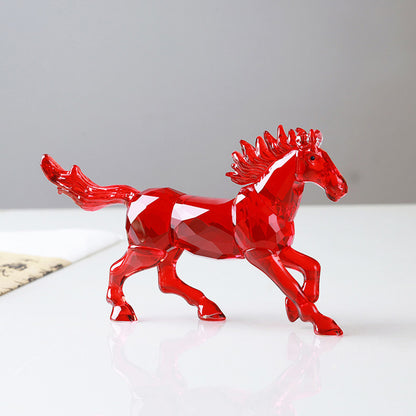 Galloping Crystal Glass Horse Figurine – A Symbol of Freedom and Power | Zen Ara Grove