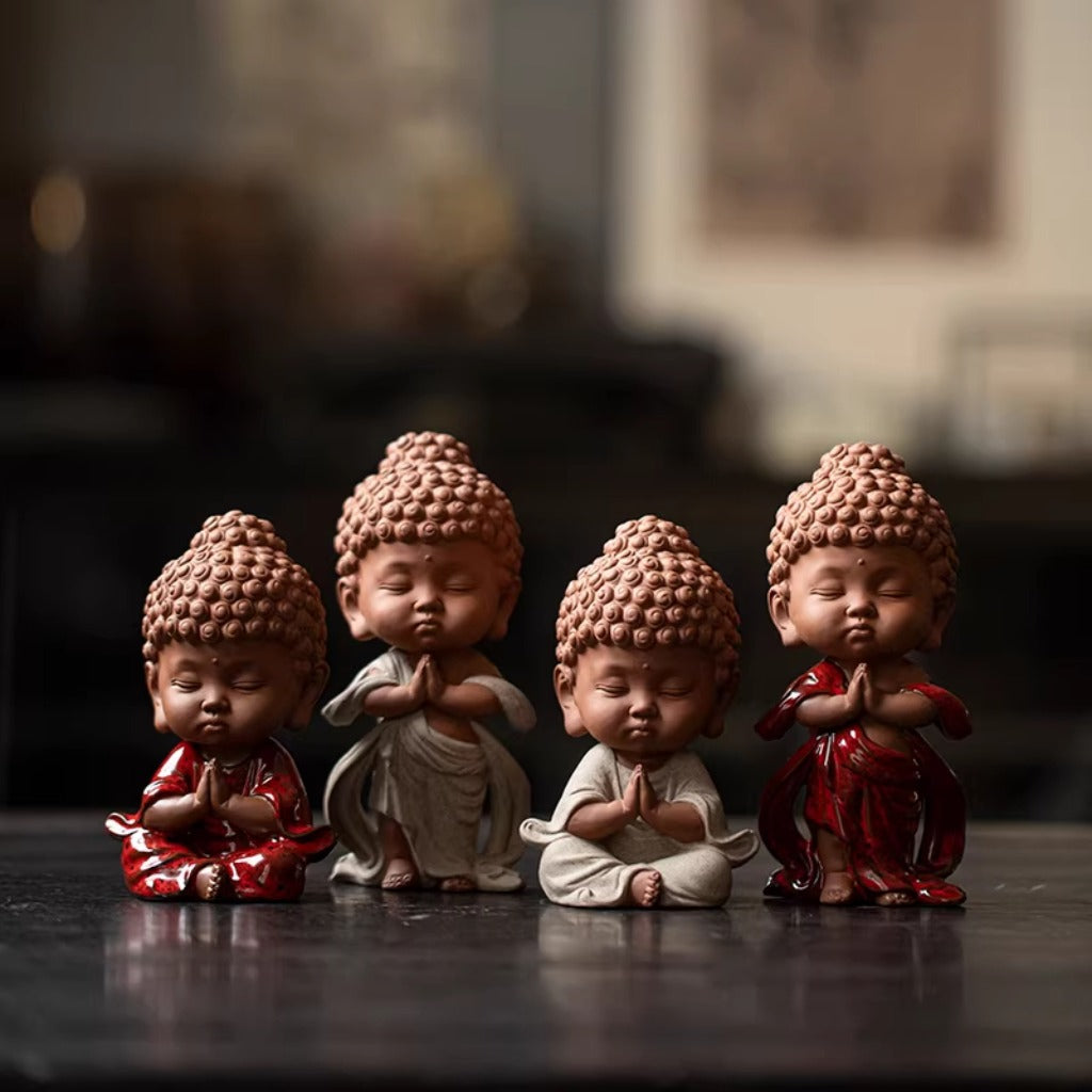 Handcrafted Porcelain Buddha Figurine – Serenity and Cultural Heritage | Zen Ara Grove
