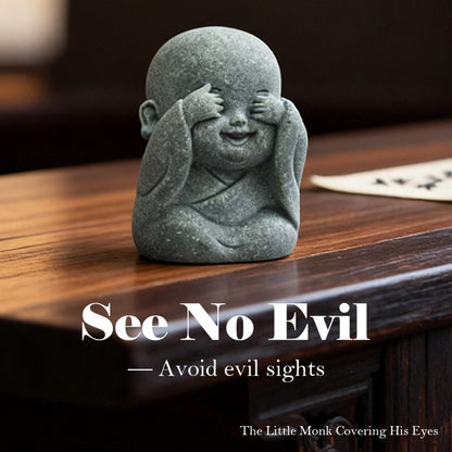 Limited-Time Offer — The Four Little Zen Monks 4-Piece Set | Save 60% | Zen Ara Grove