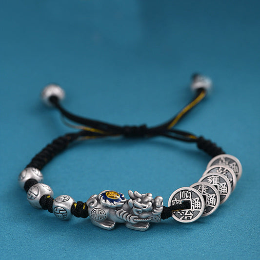 Imperial Pi Xiu Bracelet - Five-Emperor Coin Wealth Guardian