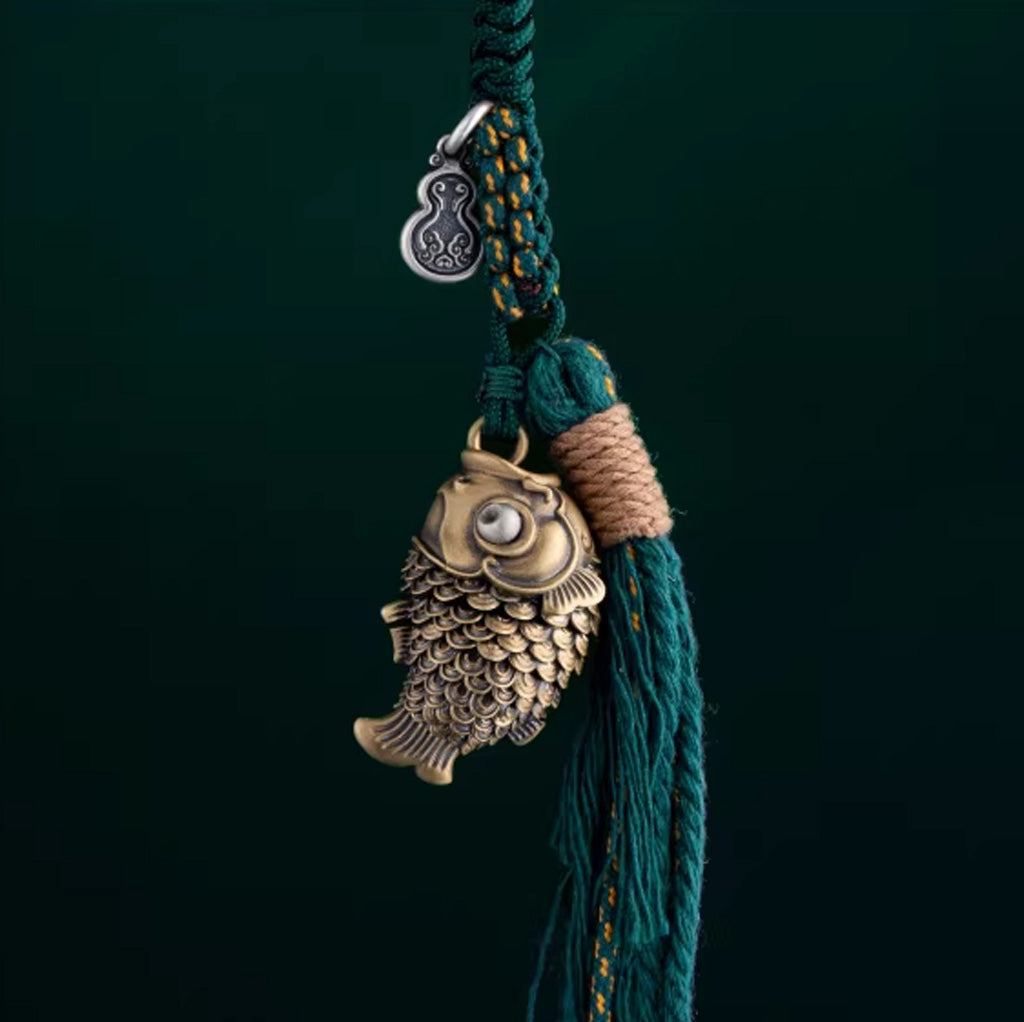Lucky Koi Fish Pendant – Articulated Moving Tail for Stress Relief | Zen Ara Grove
