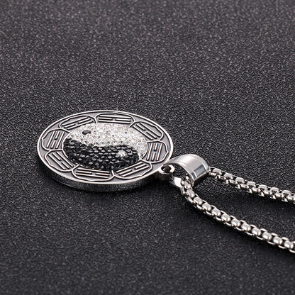 Taiji Bagua Yin-Yang Pendant Necklace – Energy & Protection | Zen Ara Grove