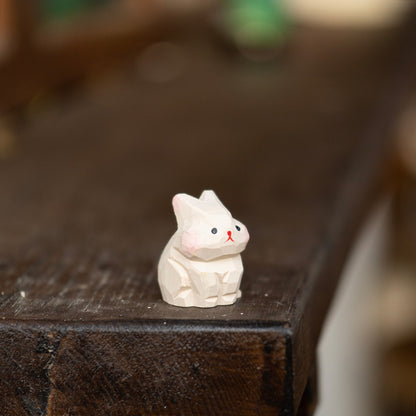 "Little White Bunny" Wooden Decor – Handcrafted Symbol of Innocence  | Zen Ara Grove