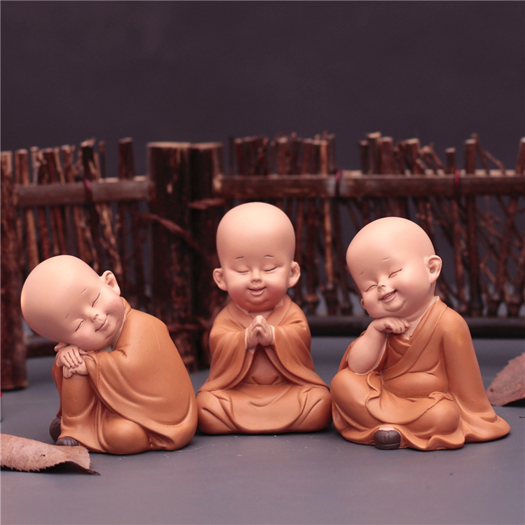Cute Zen Monk Figurines| Zen Ara Grove