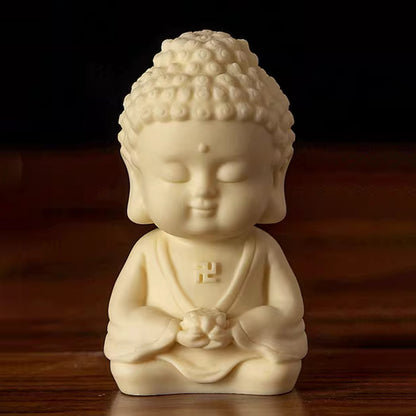 Tagua Nut Buddha Figurine – Hand‑Carved Symbol of Peace | Zen Ara Grove