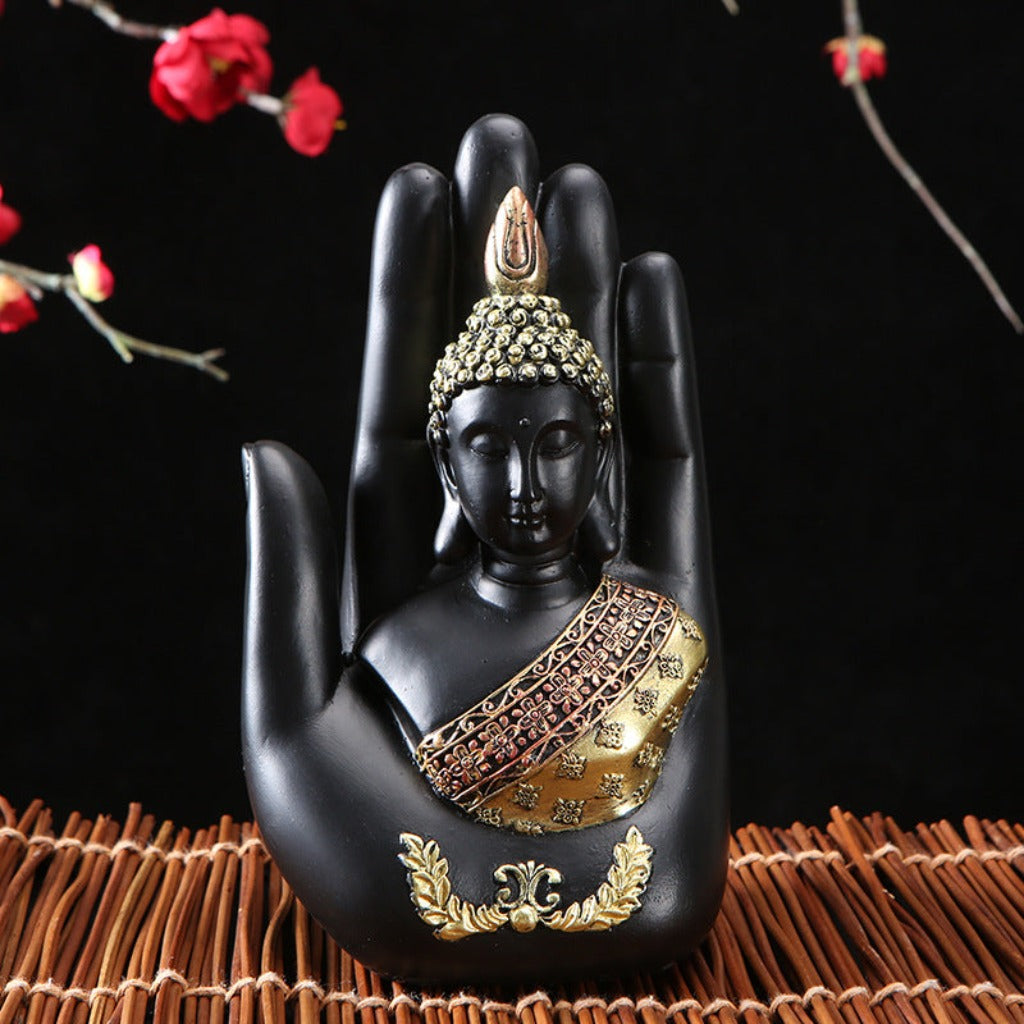 Zen Palm Buddha Figurine | Zen Ara Grove