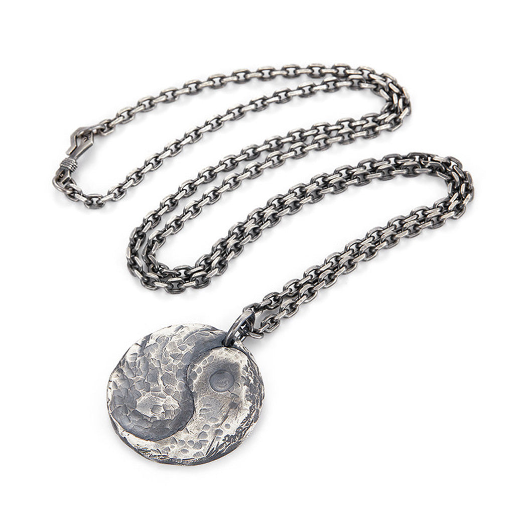 99 Pure Silver Taiji Pendant Necklace – Symbol of Balance & Inner Harmony | Zen Ara Grove